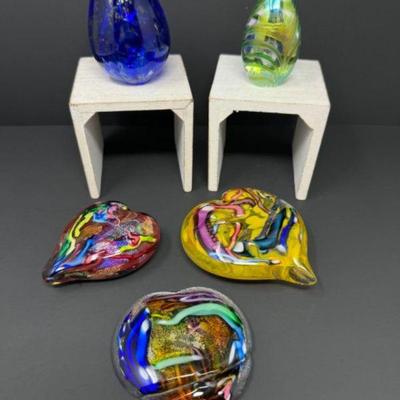  Art Glass Paperweight