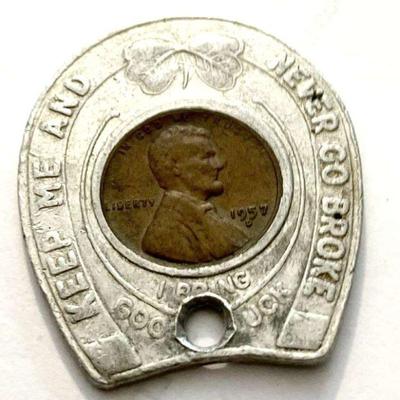 LUCKY TOKEN Lincoln Wheat Penny 1957-D
