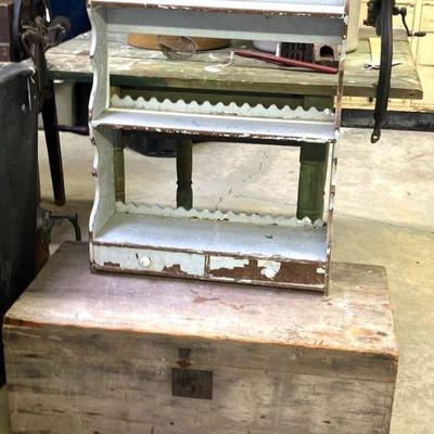 Nice Old Chippy Paint Shelf
