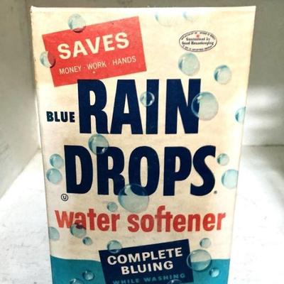 New Old Stock, Unused Box of "RAIN DROPS"
