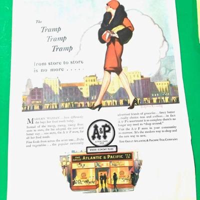 1929 Ad for "A & P" Stores