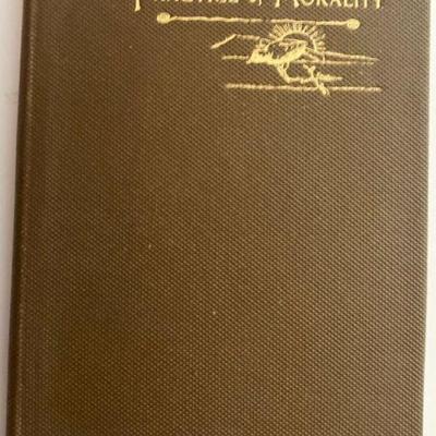 Antique Book on MORALITY, Circa 1900
