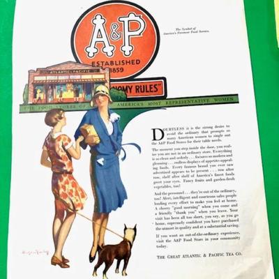 1929 Ad for "A & P" Stores