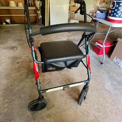 Rollator/rolling walker.