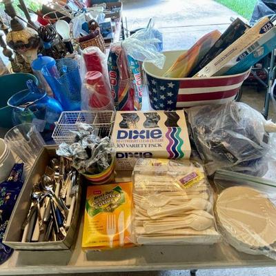 Picnic supplies.