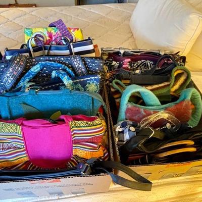 Large collection of fabulous purses/handbags!