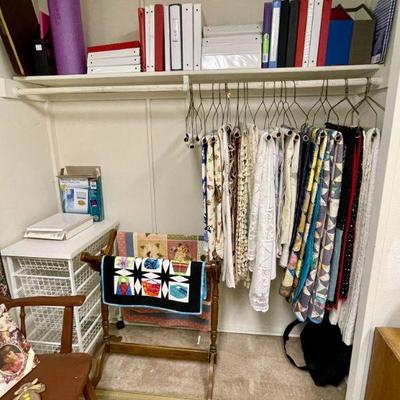 Table cloths and more hand-made quilts.