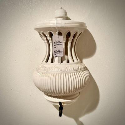 Vintage ceramic indoor wall fountain
