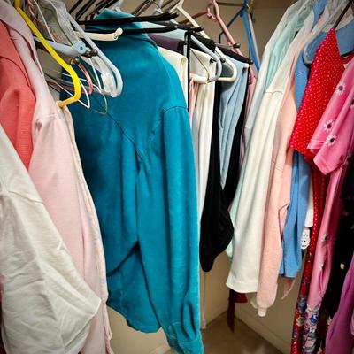 Vintage and newer women's clothes, nightgowns, and shoes