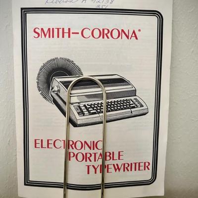 Smith Corona typewriter 