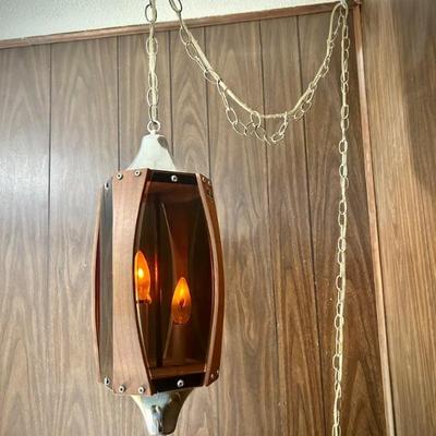 MCM hanging lamp  (matching table lamp also available)