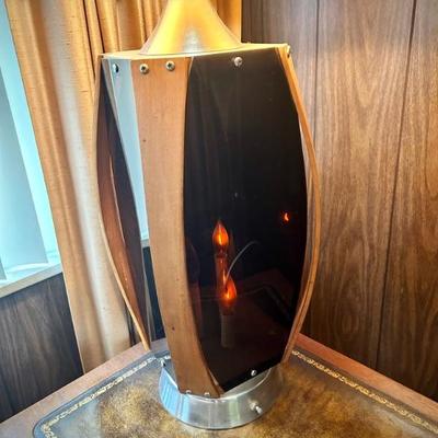 MCM table lamp with top & bottom lights (matching hanging lamp also available)