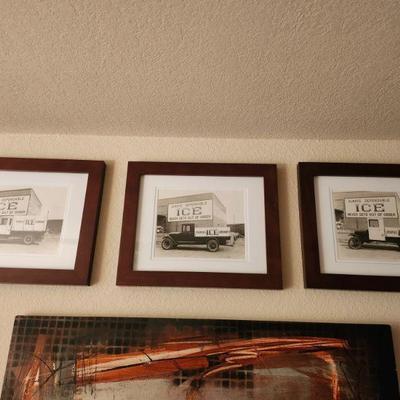 1920s Denton Texas ice trucks, not prints, actual photos