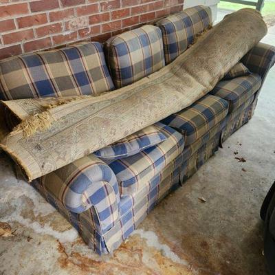 Couch and rug