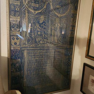 A rubbing of a Dutch(?) gravestone