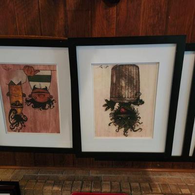 Set of 4 sesame street prints