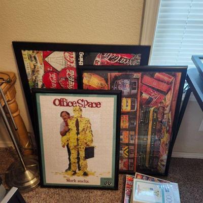 Puzzles finished and frames
