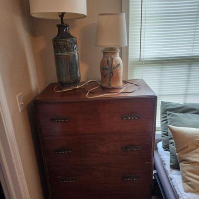 Lamps and dresser
