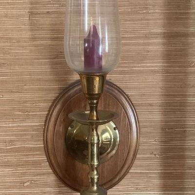 Pr. of candle wall sconces