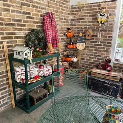 Halloween and Christmas decorations