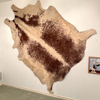 Cowhide rug or wall decoration