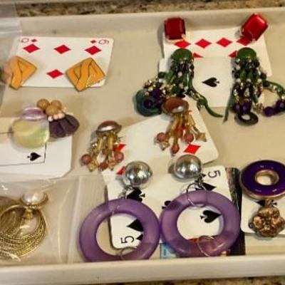 Jewelry lots of clip on earrings