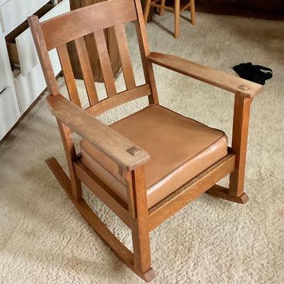 Mission rocking chair oak