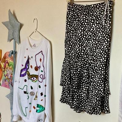 Polka dot skirt