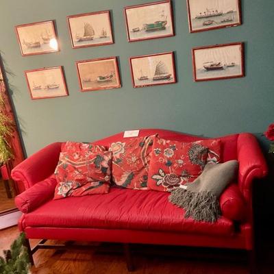 Red couch 