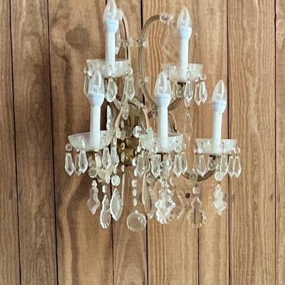 5 light wall fixture crystal have 2 available