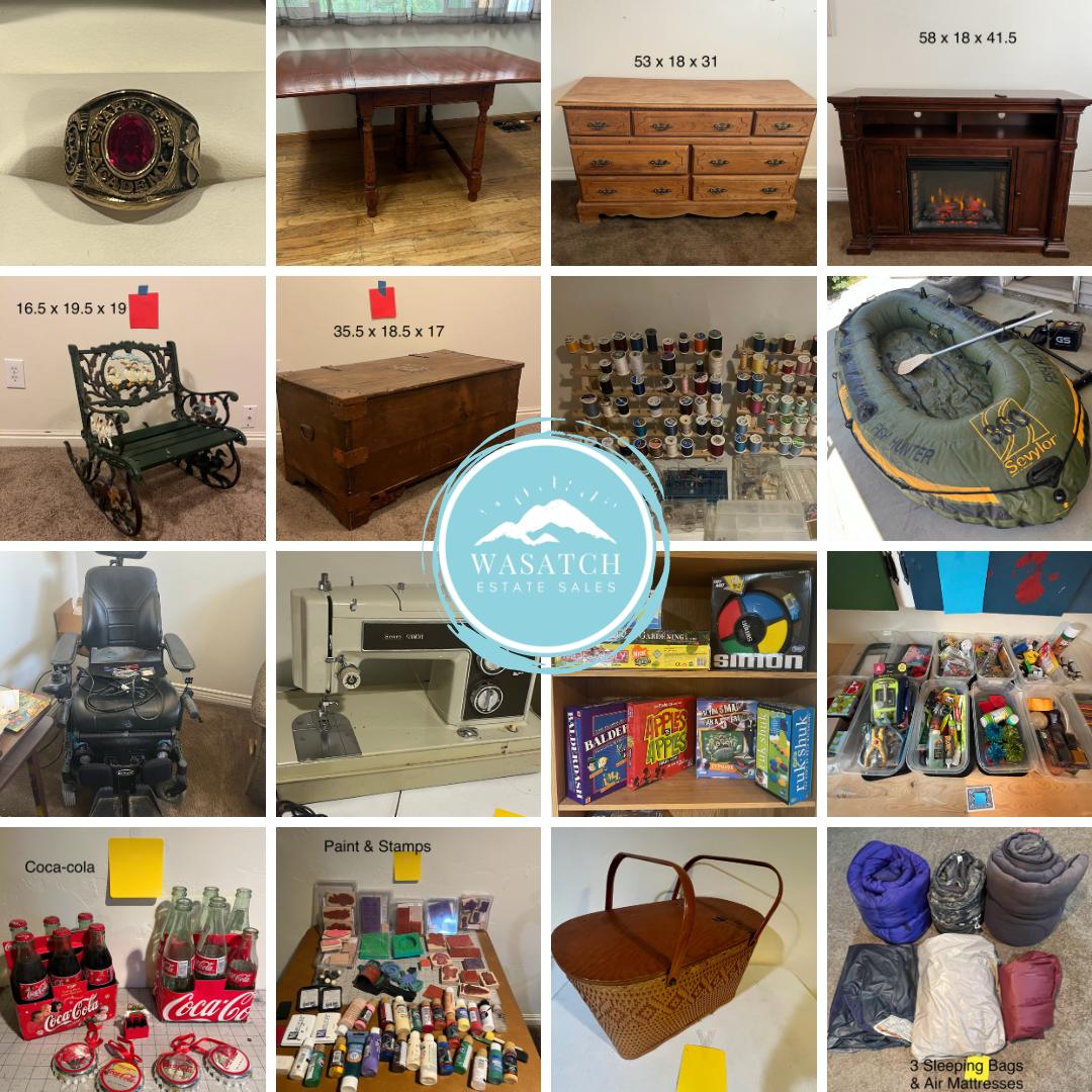 Wasatch Estate Sales’ **SLC ONSITE** ONLINE Auction Ends Weds, July