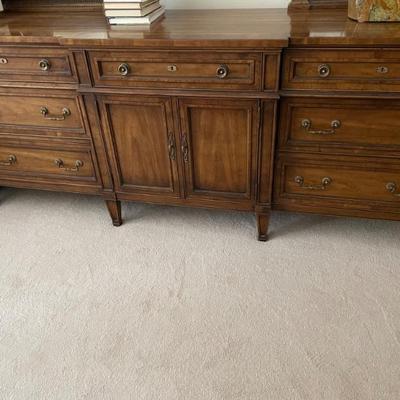 Heritage 1960's Dresser w/ two mirrors 