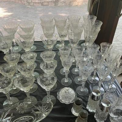 suite of stemware 