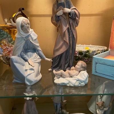 Lladro 3 piece Nativity 