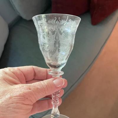 Fostoria Etched Stemware 