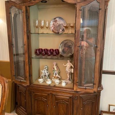 Heritage China Cabinet 
Eggerman Bohemian Snifters, German Figures 