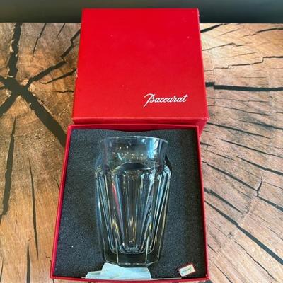 Baccarat vase, new in box