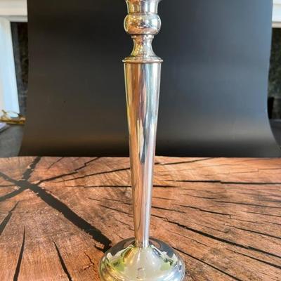 A single sterling silver 5 arm candelabra