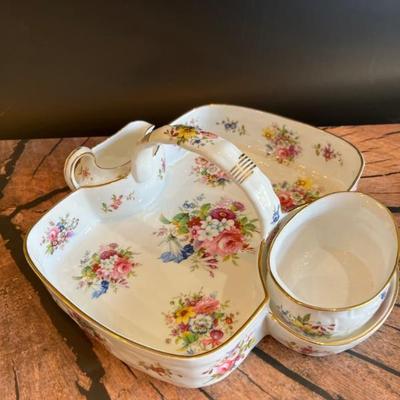 cream and berry porcelain set from Hammersley