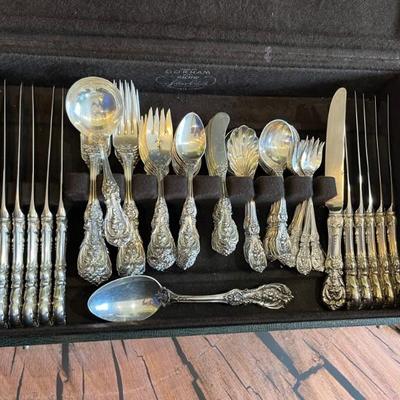 
Set of Reed and Barton Francis I sterling silver flatware, 3526g
