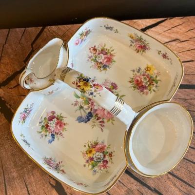 cream and berry porcelain set from Hammersley