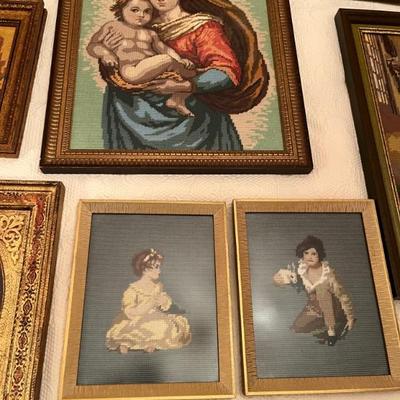 lots of needlepoint pictures 