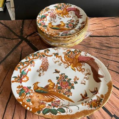 Royal Crown Derby, Olde Avesbury 
12 salad plates
1 oval platter