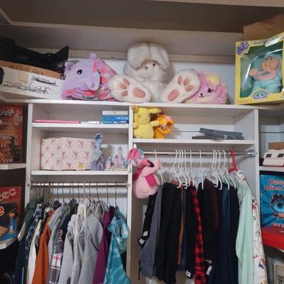 GIRLS CLOTHING AND STUFFED FRIENDS