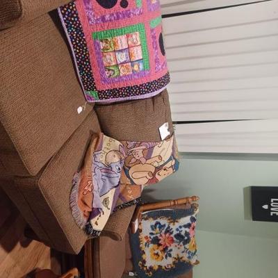 Loveseat and quilt