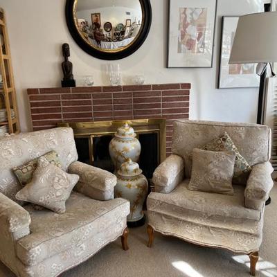 VINTAGE FABRIC CHAIRS