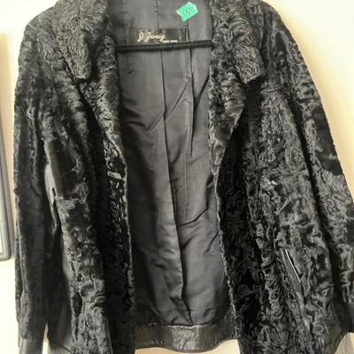 VINTAGE FUR AND LEATHER COAT