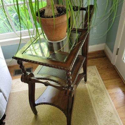 classic rope edge tea cart, 