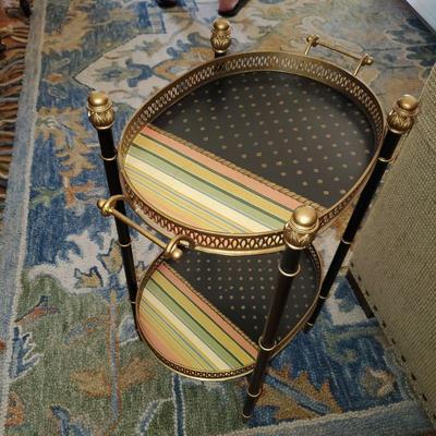 Brass tea cart