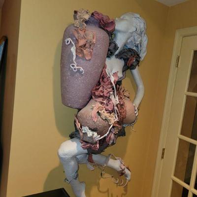 full size femal wall art figure